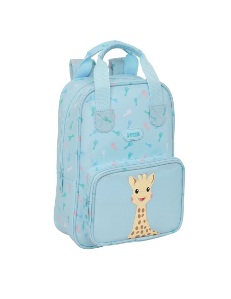 Cartable Sophie la Girafe Bleu clair 20 x 28 x 8 cm