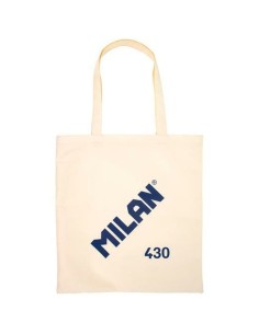 Sac en toile Milan 1918 Beige 41 x 38 x 0,5 cm (25 Unités) 2