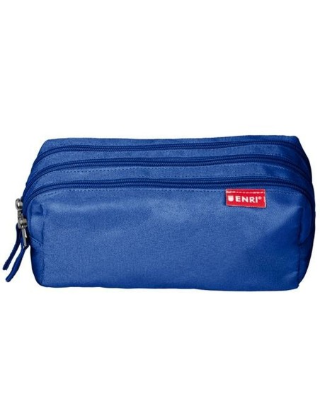 Trousse d'écolier ENRI Bleu 21 x 7 x 11 cm (5 Unités)
