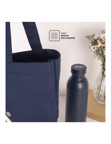 Sac en toile Milan Blue marine 41 x 38 x 0,5 cm