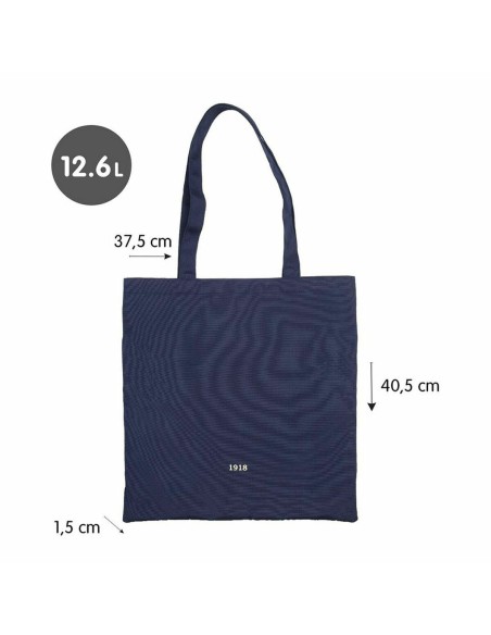 Sac en toile Milan Blue marine 41 x 38 x 0,5 cm