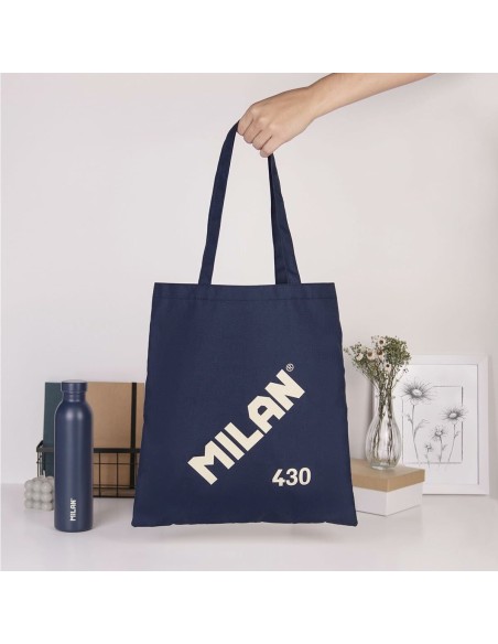 Sac en toile Milan Blue marine 41 x 38 x 0,5 cm