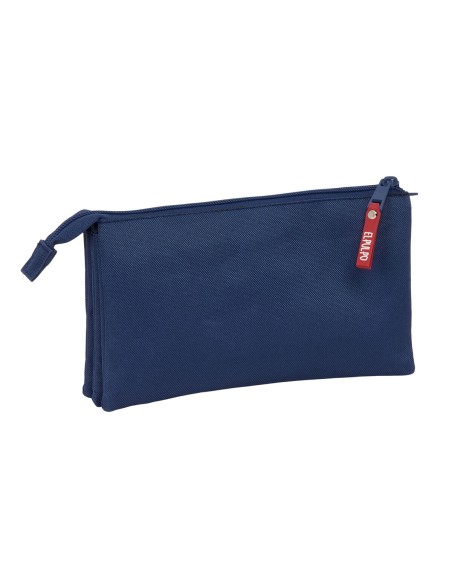 Trousse Fourre-Tout Triple El Pulpo Blue marine 22 x 12 x 3 cm