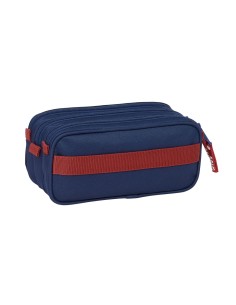 Trousse Fourre-Tout Triple El Pulpo Blue marine 21,5 x 10 x 8 cm 2