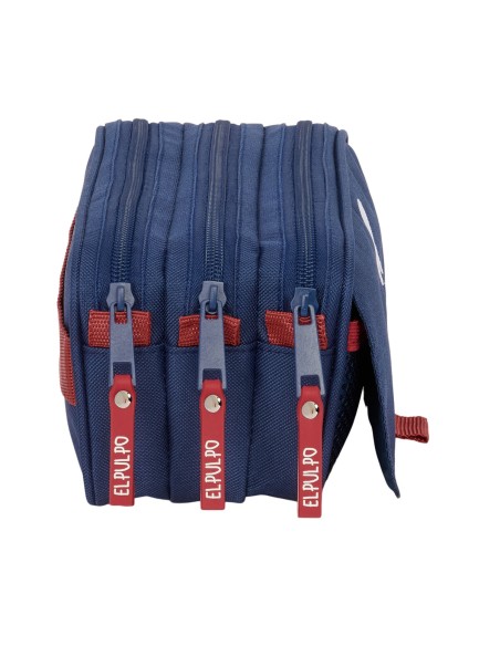 Trousse Fourre-Tout Triple El Pulpo Blue marine 21,5 x 10 x 8 cm