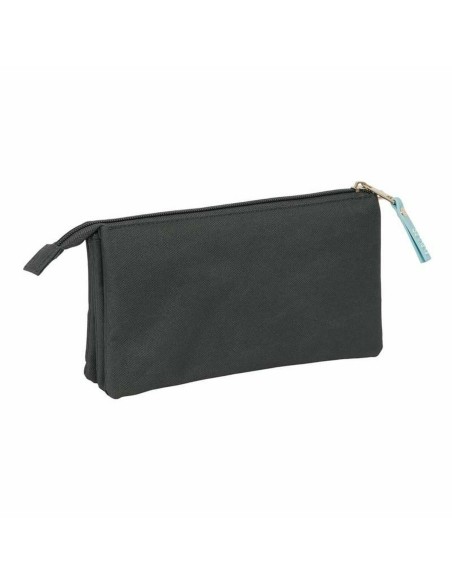 Trousse Fourre-Tout Triple El Pulpo   Gris 22 x 12 x 3 cm