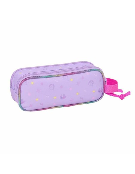 Trousse Fourre-Tout Double Unicorn Academy Lila 21 x 8 x 6 cm