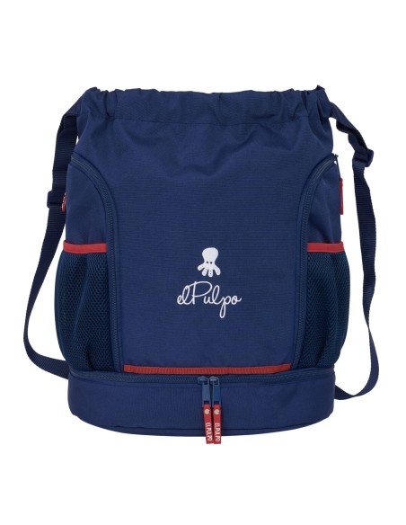 Sac à dos serré par des ficelles El Pulpo Blue marine 35 x 40 x 1 cm