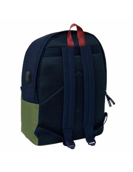 Cartable El Pulpo   Blue marine Kaki 31 x 44 x 18 cm