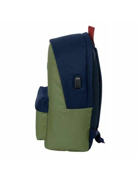 Cartable El Pulpo   Blue marine Kaki 31 x 44 x 18 cm