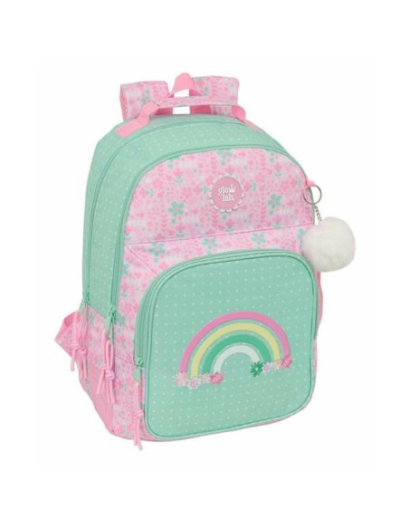 Cartable Glow Lab Amazing Vert Rose 32 x 42 x 15 cm