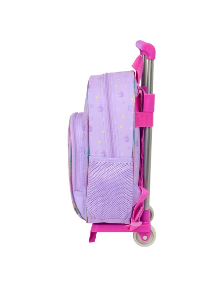 Cartable à roulettes Unicorn Academy Lila 28 x 34 x 10 cm