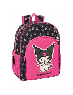 Cartable Kuromi Noir Fuchsia 33 x 42 x 14 cm