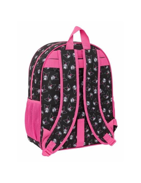 Cartable Kuromi Noir Fuchsia 33 x 42 x 14 cm