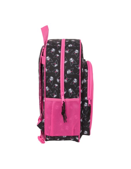 Cartable Kuromi Noir Fuchsia 33 x 42 x 14 cm