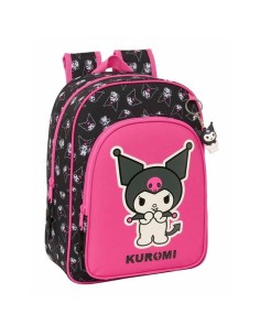 Cartable Kuromi Noir Fuchsia 26 x 34 x 11 cm