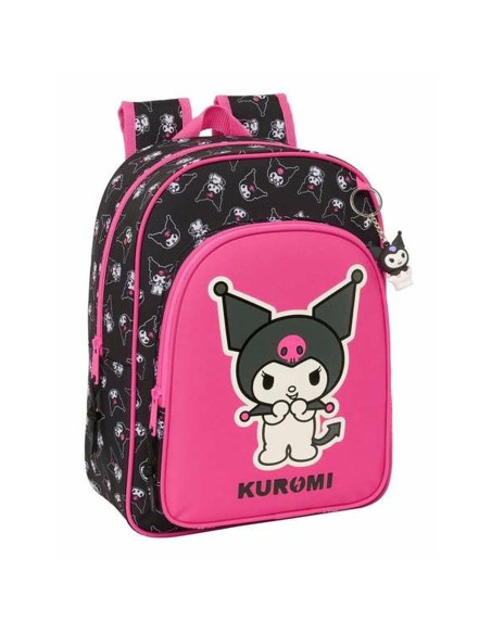 Cartable Kuromi Noir Fuchsia 26 x 34 x 11 cm