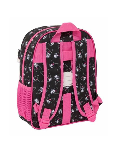 Cartable Kuromi Noir Fuchsia 26 x 34 x 11 cm