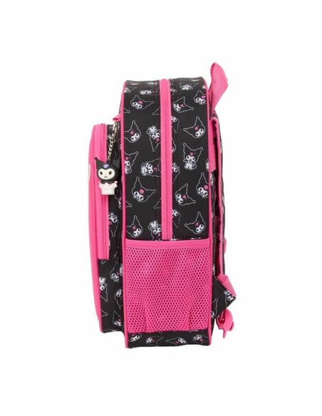 Cartable Kuromi Noir Fuchsia 26 x 34 x 11 cm