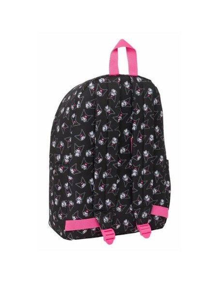Cartable Kuromi Noir Fuchsia 31 x 43 x 13 cm