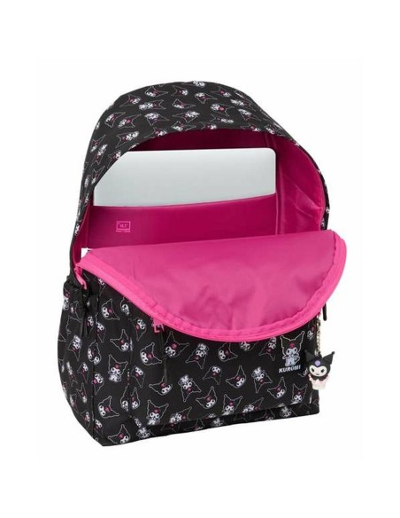 Cartable Kuromi Noir Fuchsia 31 x 43 x 13 cm