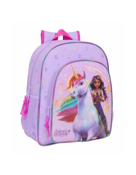 Cartable Unicorn Academy Lila 32 x 38 x 12 cm