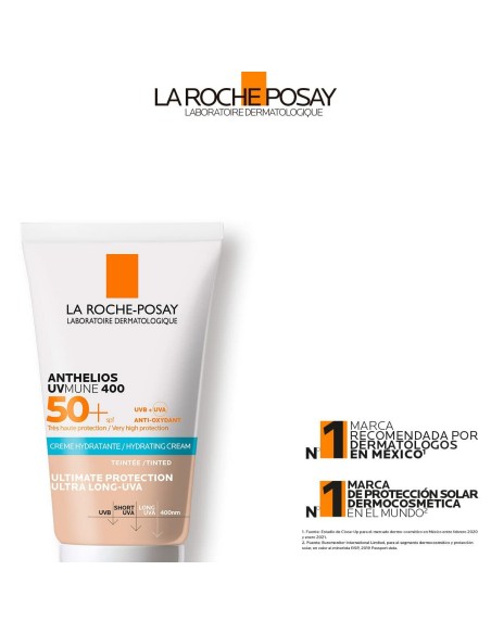 Crème Solaire Avec Couleur La Roche Posay Anthelios Uvmune 50 ml Blanc Spf 50 Crème Crème Hydratante avec Couleur