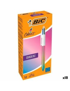 Ensemble de Stylos Bic GRADIENT Multicouleur 0,32 mm (18 Unités) (12 Pièces)