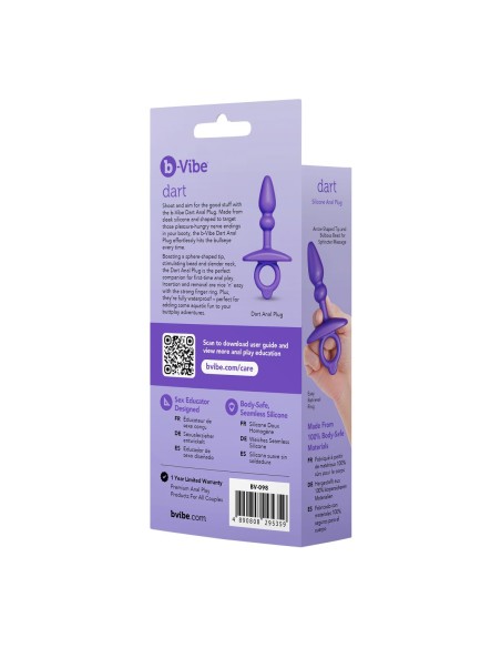 Plug Anal B-Vibe Violet (7,6 cm)