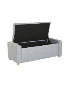 Banquette Home ESPRIT Gris clair Polyester Bois 120 X 50 X 42 CM 2