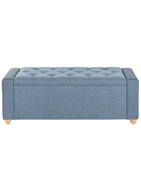 Banquette Home ESPRIT Bleu Polyester Bois 120 X 50 X 42 CM