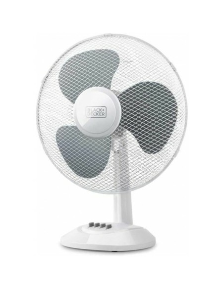 Ventilateur de Bureau Black & Decker ES9440030B Blanc Noir 40 W