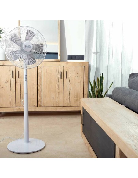 Ventilateur sur Pied Black & Decker ES9440020B Blanc 60 W