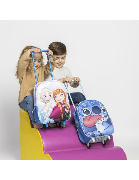 Cartable 3D avec roulettes Stitch