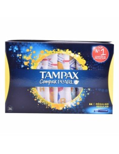 Pack de Tampons Pearl Regular Tampax Tampax Pearl Compak (36 uds) 36 Unités