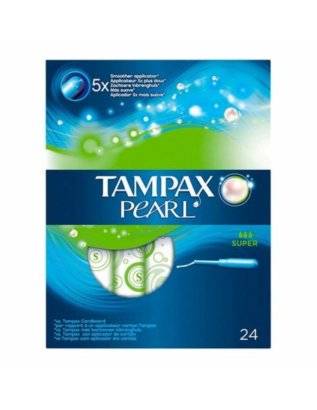 Pack de Tampons Pearl Super Tampax Tampax Pearl (24 uds) 24 uds