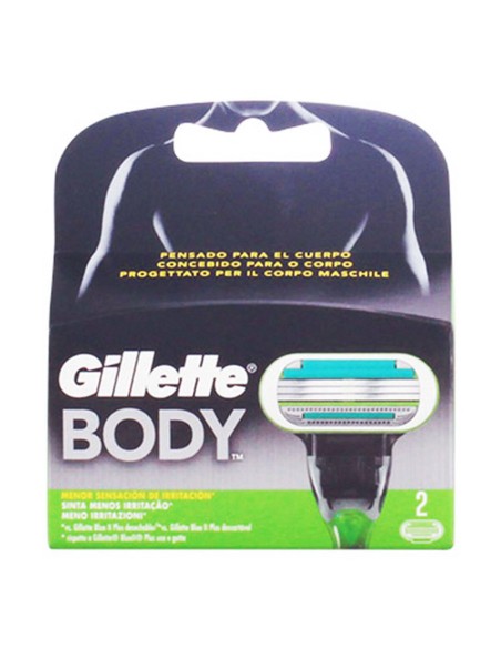 Lames de Rasoir de Rechange Body Gillette Body (2 uds) (2 Unités)