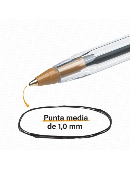 Ensemble de Stylos Bic Cristal Original 516346 Multicouleur (5 Unités)