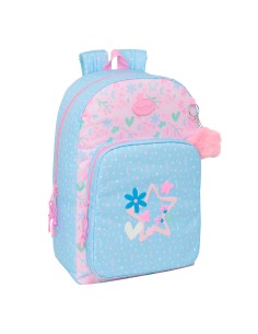 Cartable BlackFit8 Smile Bleu Rose 30 x 46 x 14 cm
