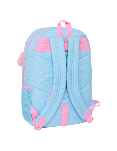 Cartable BlackFit8 Smile Bleu Rose 30 x 46 x 14 cm