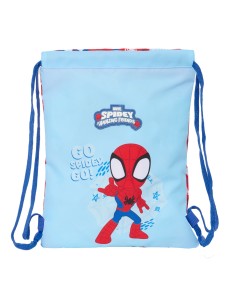 Sac à dos serré par des ficelles Spider-Man Rescue Bleu Rouge 26 x 34 x 1 cm