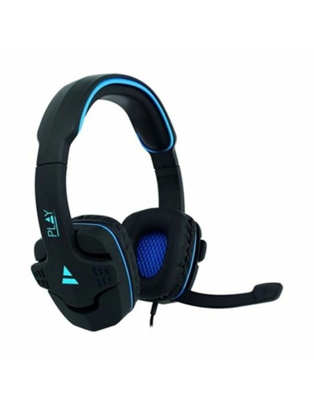 Casques avec Micro Gaming Ewent PL3320 Noir Bleu