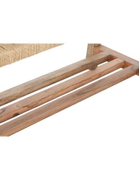 Banquette Home ESPRIT Corde Bois de manguier 127 x 41 x 47 cm