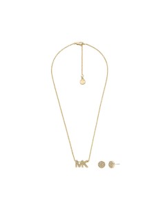 Ensemble Collier et Boucles d'oreille Femmes Michael Kors MKJ8019SET SPECIAL PACK NECKLACE + EARRINGS Doré