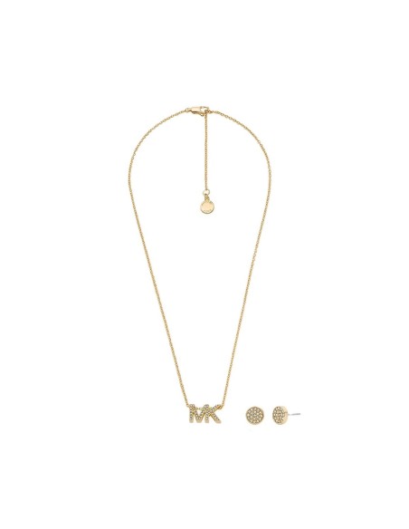 Ensemble Collier et Boucles d'oreille Femmes Michael Kors MKJ8019SET SPECIAL PACK NECKLACE + EARRINGS Doré