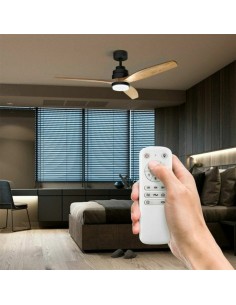 Ventilateur de Plafond UFESA NEPAL NEGR/HAYA Ø 132 cm 2