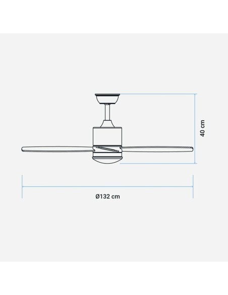 Ventilateur de Plafond Universal Blue 272-UVT1320 Ø 132 cm