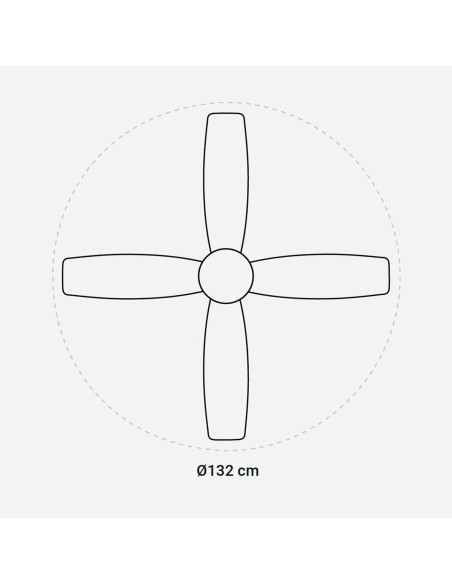 Ventilateur de Plafond Universal Blue 272-UVT1320 Ø 132 cm