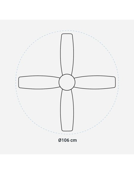 Ventilateur de Plafond Universal Blue 270-UVT1318