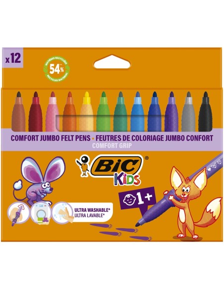 Kit de Dessin Bic 517250 Multicouleur (12 Unités)